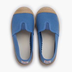 Espadrillas elastico centrale punta iuta  Blu reale