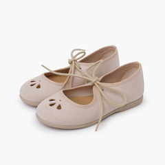 Ballerine con cinturino fiocco fine stile retrò Sand