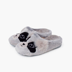 Pantofole tipo zoccolo panda Grigio