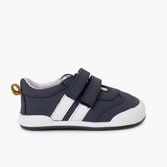 Sneakers Blanditos bande laterali Blu