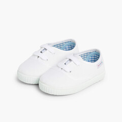 Scarpe Bambini tipo Sneakers con lacci Bianco